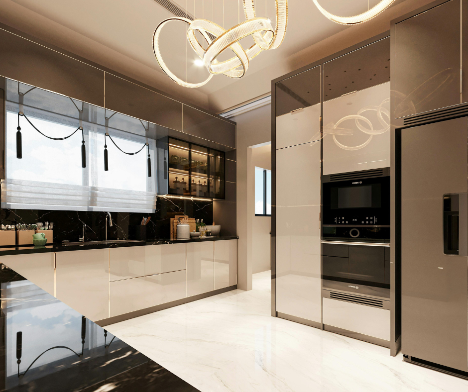 apartment kitchen, clean, pristine and ready to be used