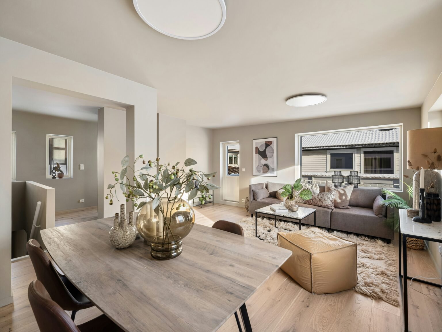 home living room after a professional cleaning service