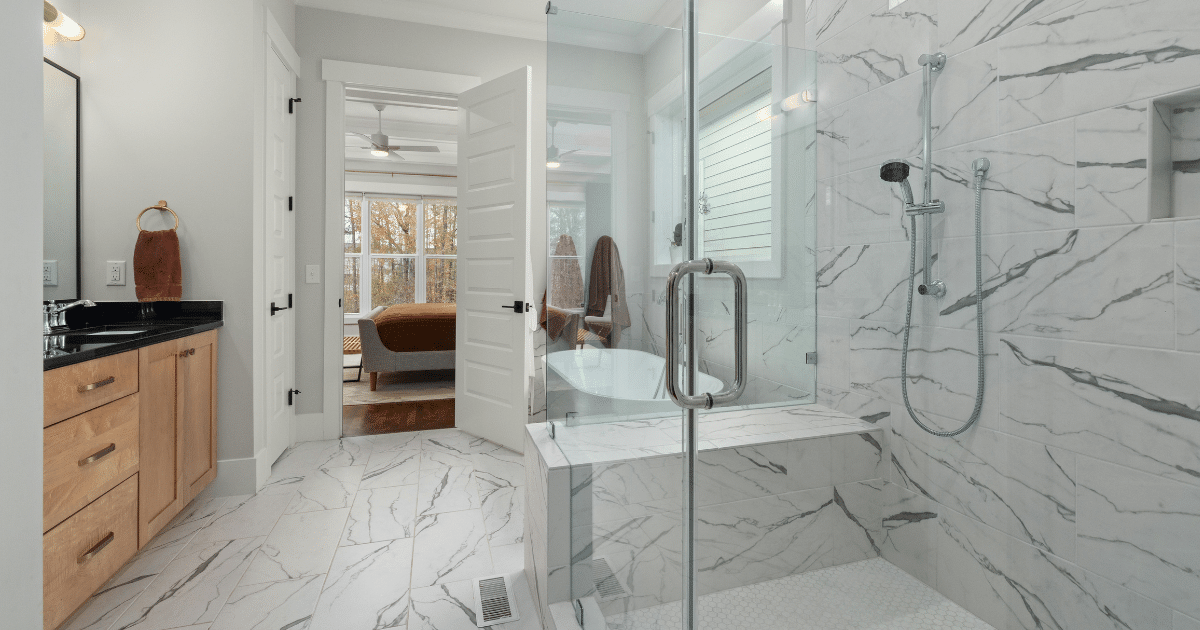 Bathroom after a professional cleaning
