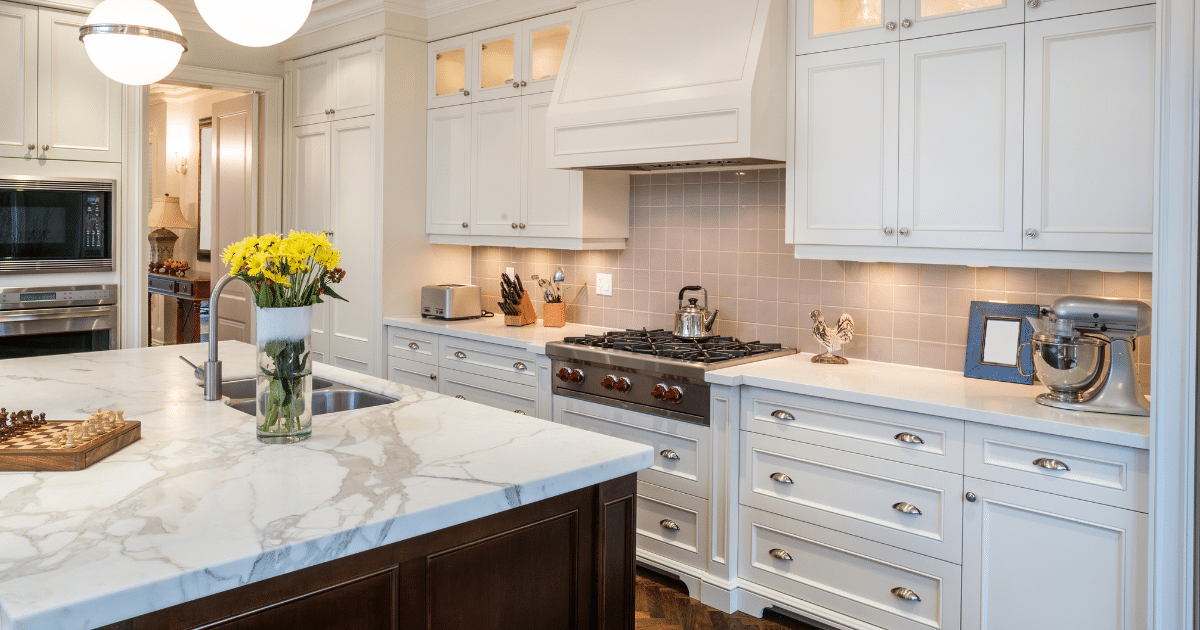 Kitchen after a deep cleaning service