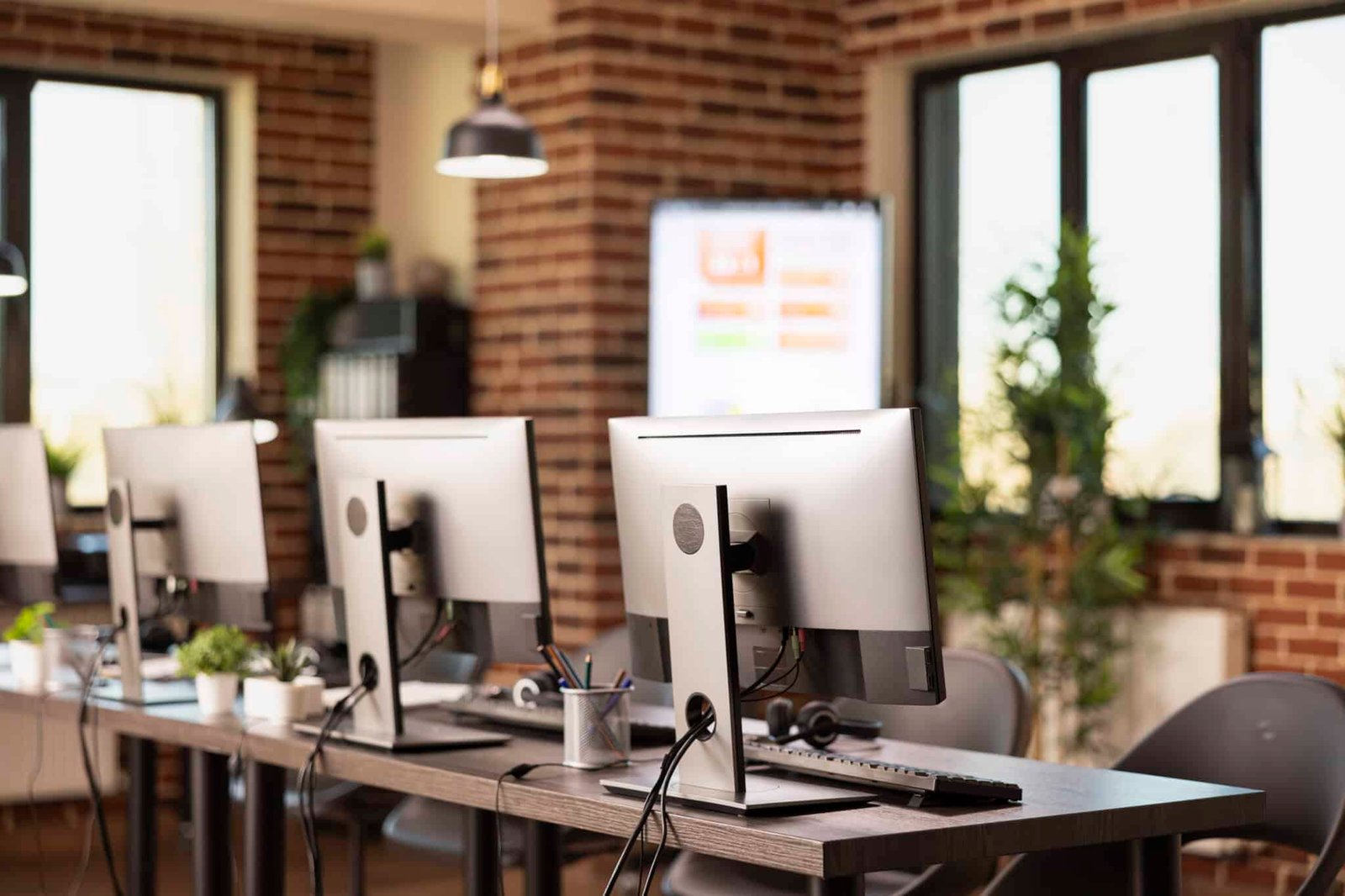 Office working station, cleaned by Darine's Super Cleaning experts